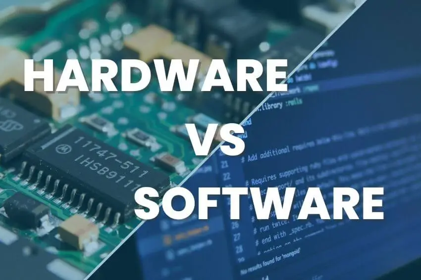 difference between hardware and software