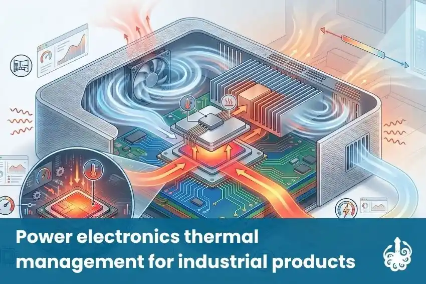 Power electronics thermal management for industrial products